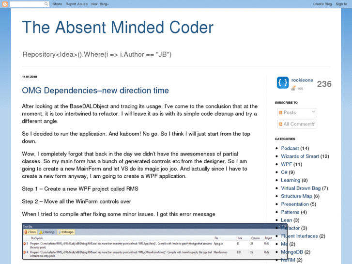www.theabsentmindedcoder.com