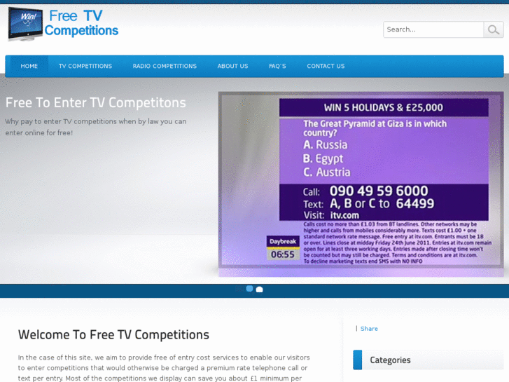 www.freetvcompetitions.com