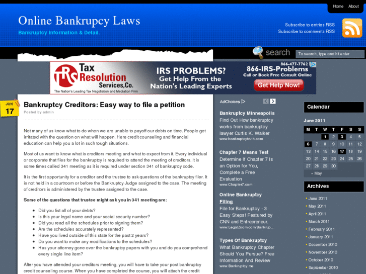 www.onlinebankruptcylaws.co.uk