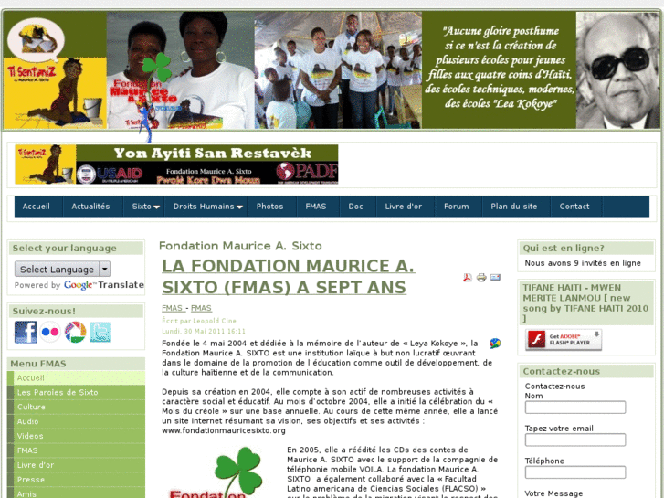 www.fondationmauricesixto.org