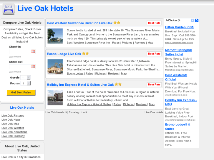 www.liveoakhotels.com