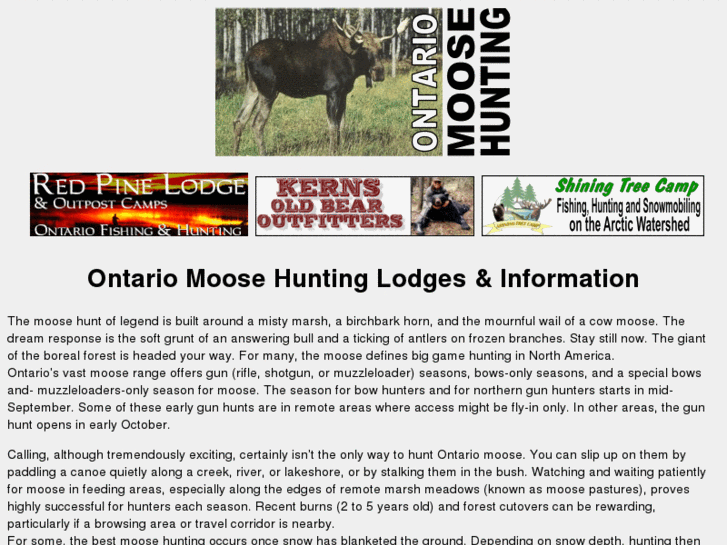 www.moosehuntingontario.net