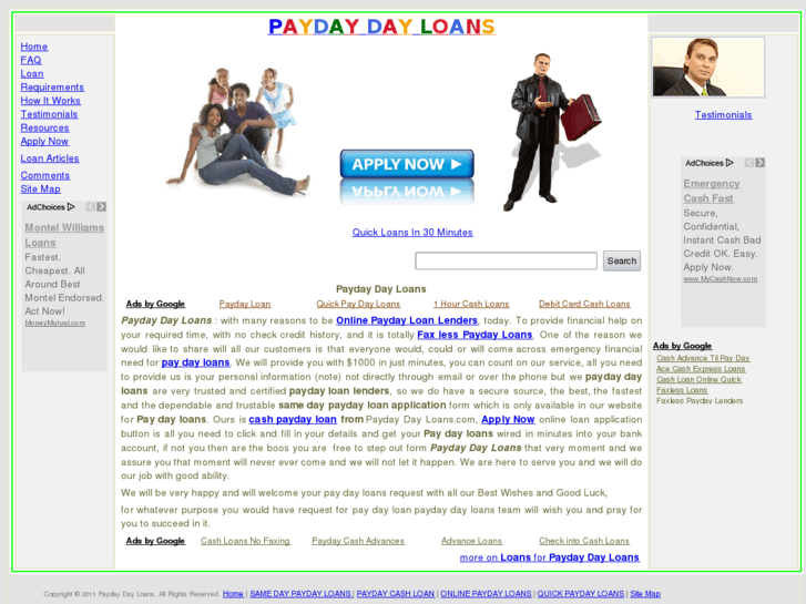 www.paydaydayloans.com