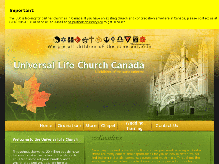 www.universallifechurch.ca