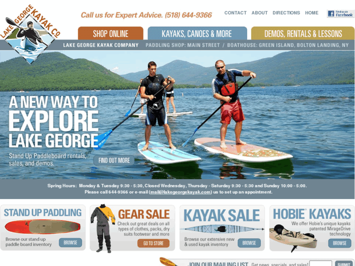 www.lakegeorgekayak.com