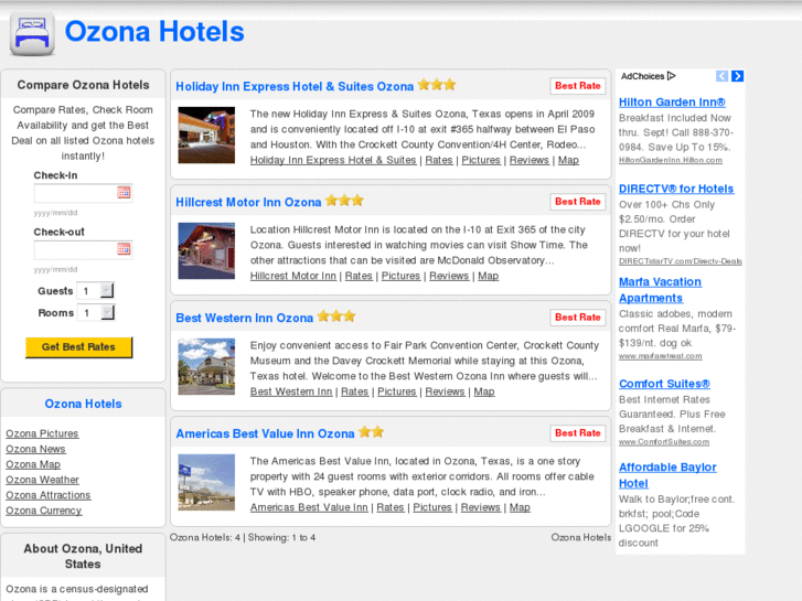 www.ozonahotels.com