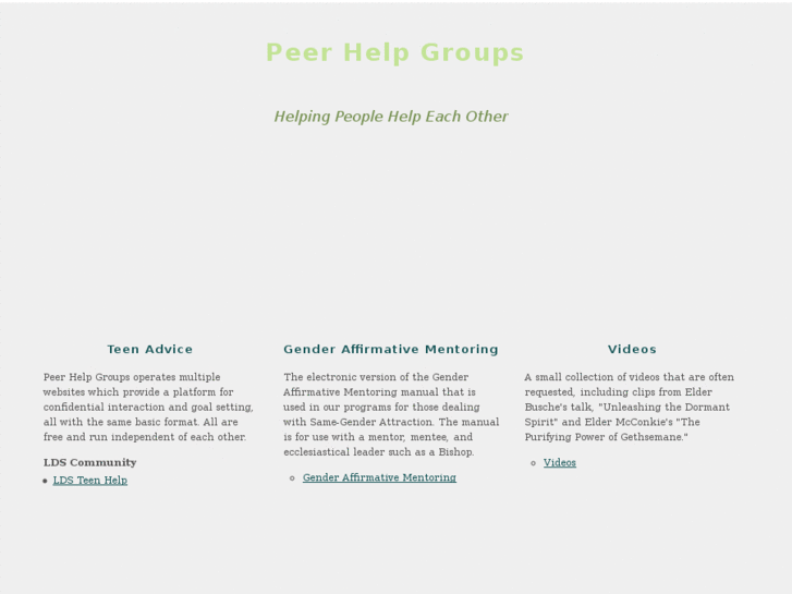 www.peerhelpgroups.com