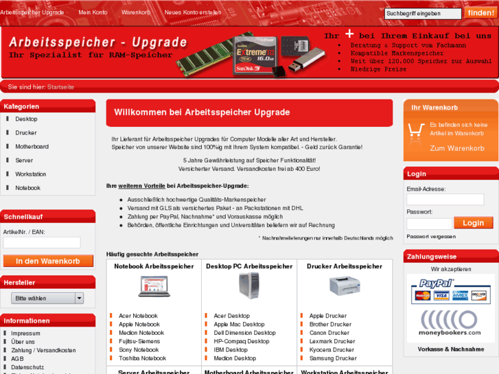 www.arbeitsspeicher-upgrade.de