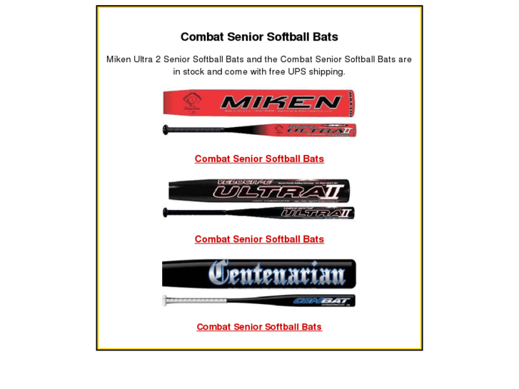 www.combatseniorsoftballbats.com