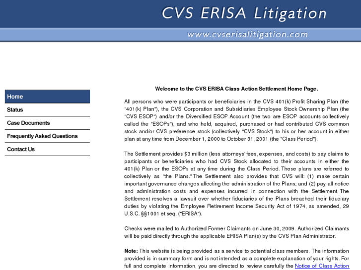 www.cvserisalitigation.com