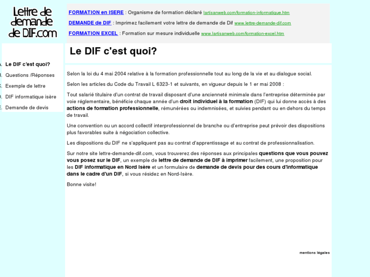 www.lettre-demande-dif.com