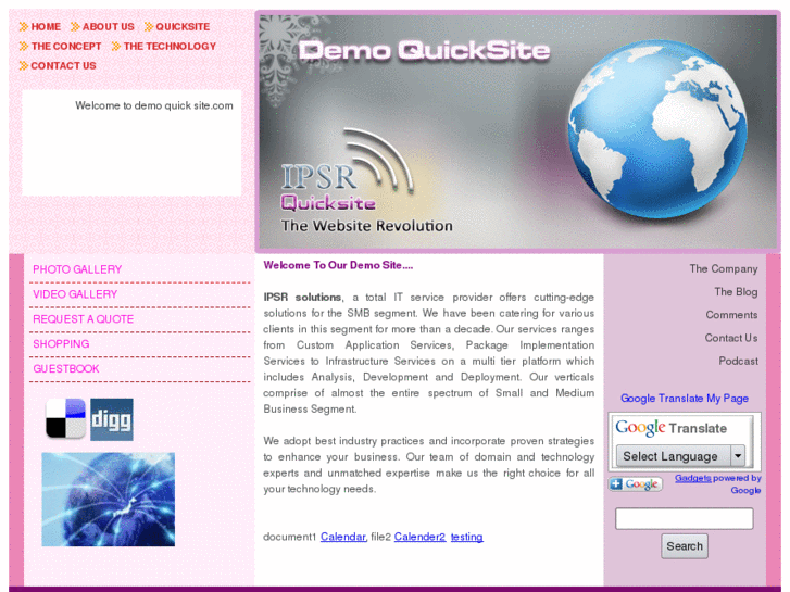 www.quicksitedemo.com