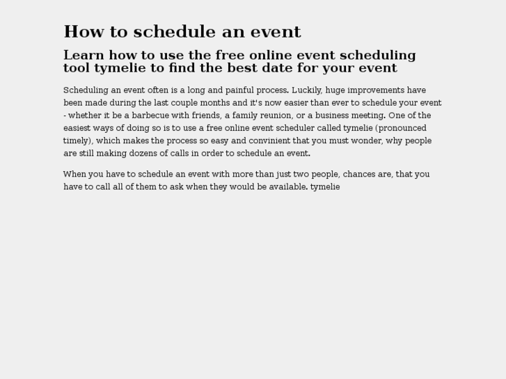 www.schedule-event.com