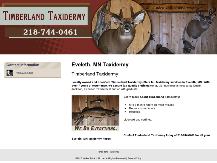 www.timberlandtaxidermymn.com