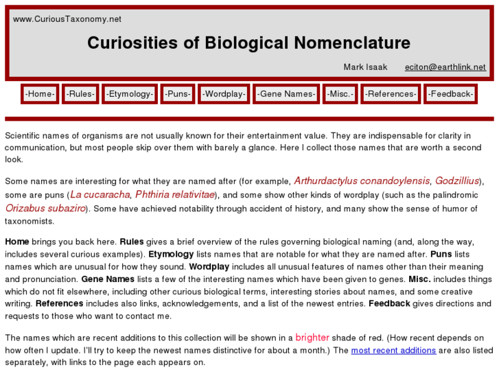 www.curioustaxonomy.net