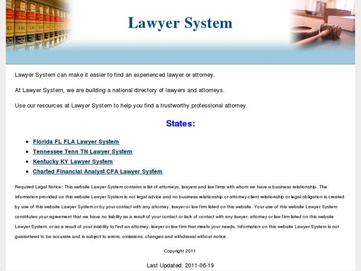 www.lawyersystem.net