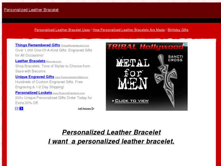 www.personalizedleatherbracelet.com