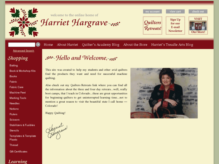 www.harriethargrave.com