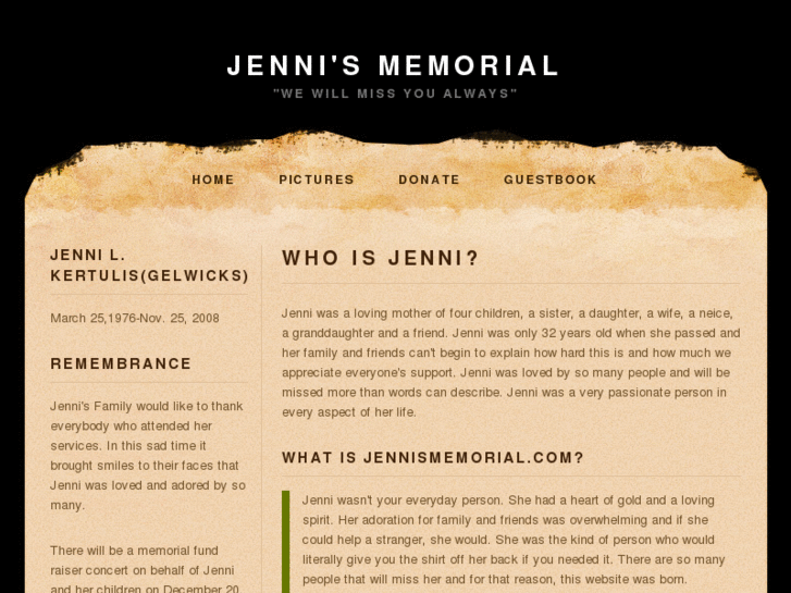 www.jennismemorial.com