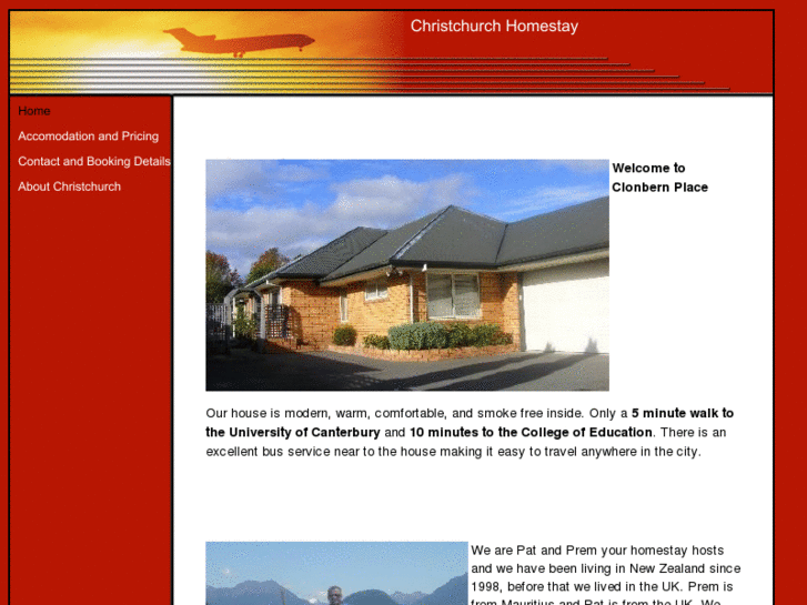 www.christchurchhomestay.com