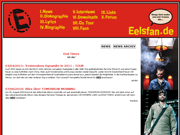 www.eelsfan.de