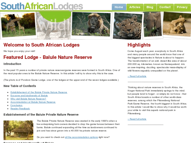 www.sa-lodges.com