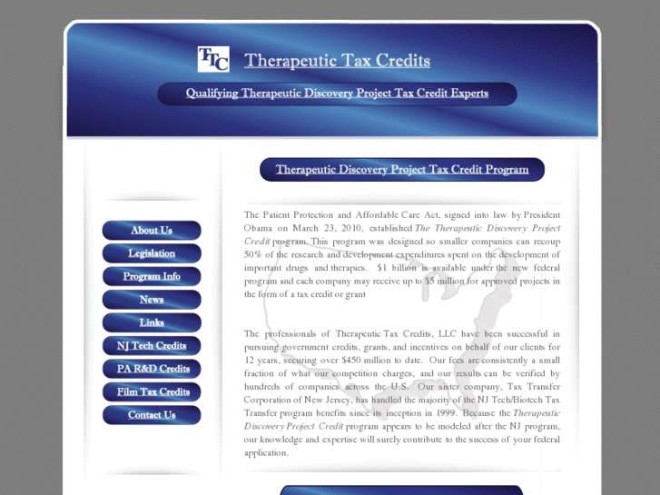 www.therapeutictaxcredits.com