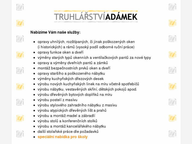 www.truhlarstviadamek.com