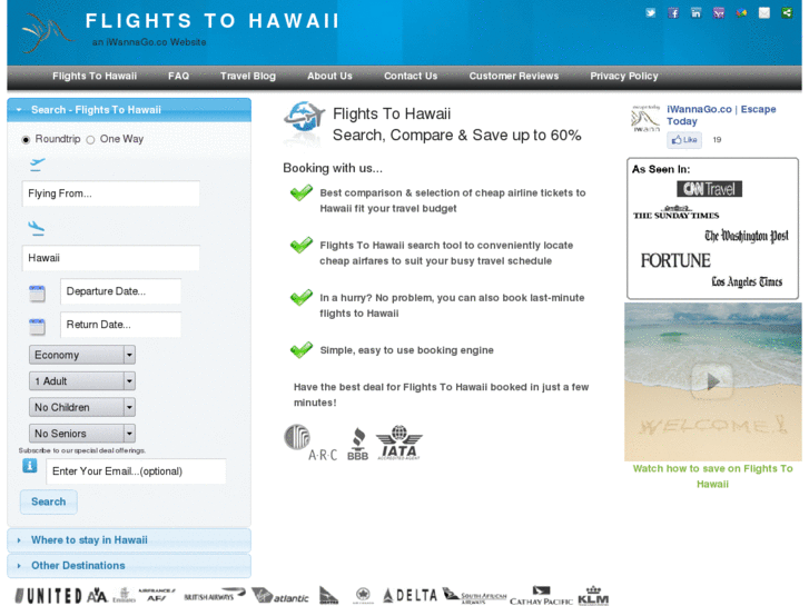 www.flightstohawaii.us