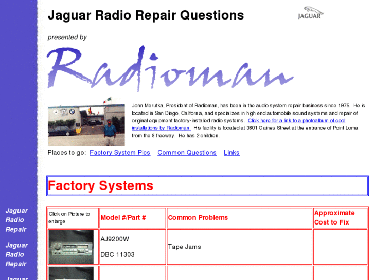 www.jaguarradiorepair.com