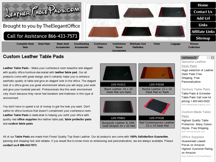 www.leathertablepads.com