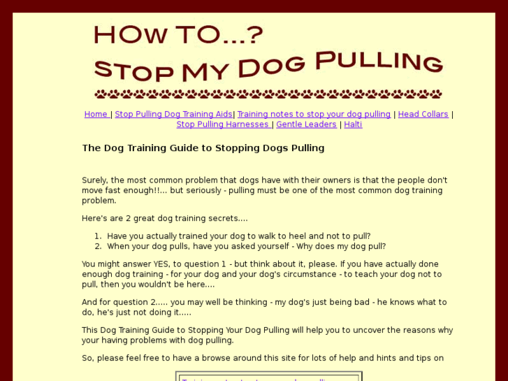 www.stopmydogpulling.com