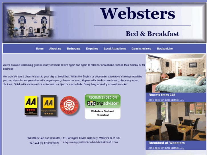 www.websters-bed-breakfast.com