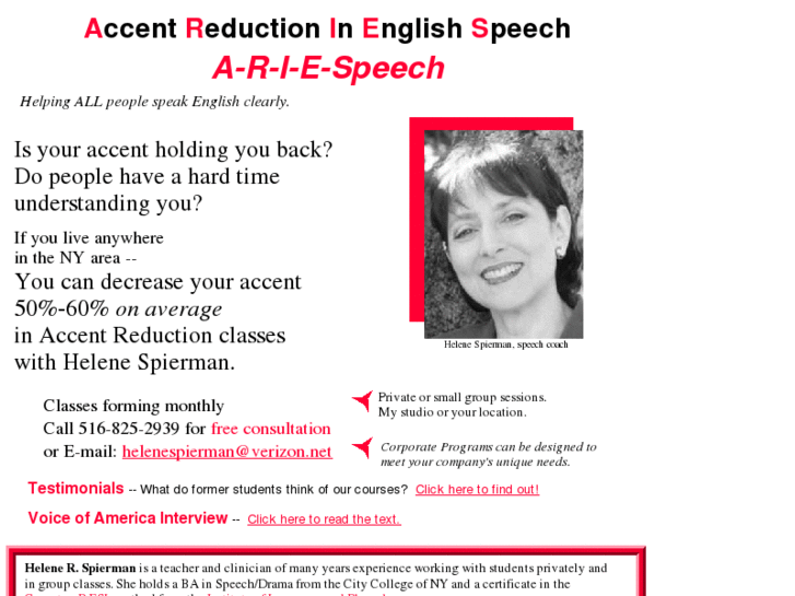 www.accentreductioninenglish.com