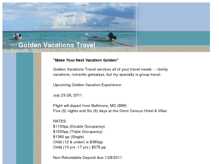 www.goldenvacationstravel.com