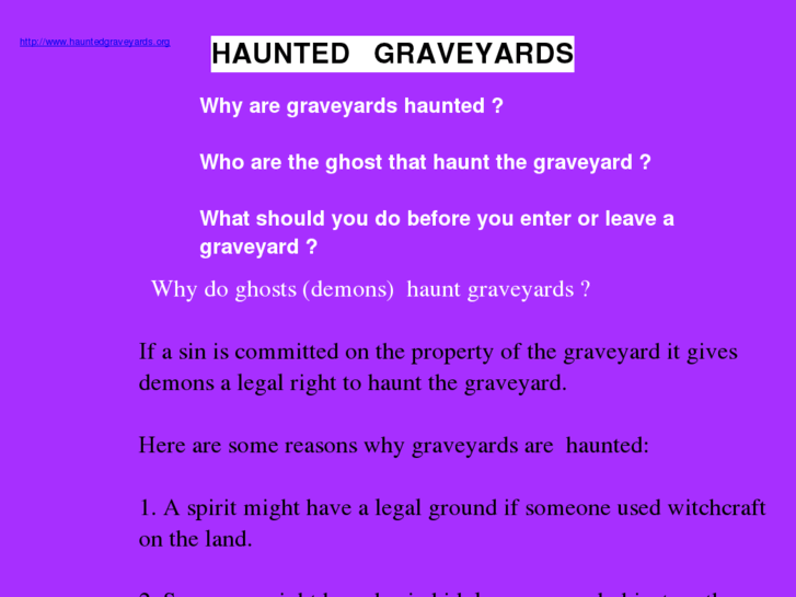 www.hauntedgraveyards.org