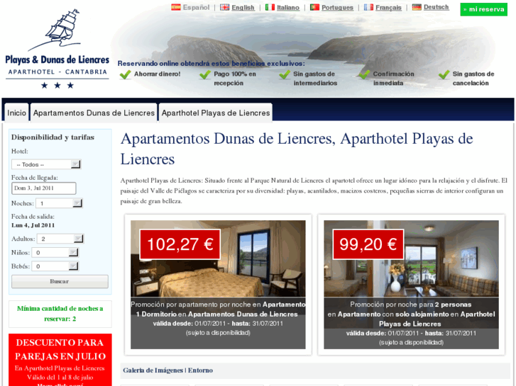 www.hotelplayadeliencres.com