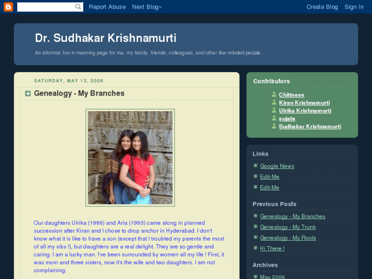 www.sudhakarkrishnamurti.info