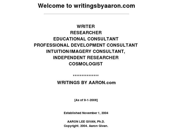 www.writingsbyaaron.com