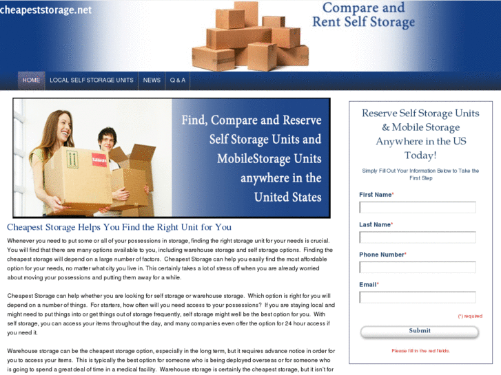 www.cheapeststorage.net