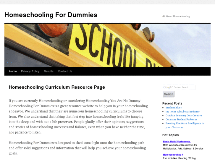 www.homeschoolingfordummies.com