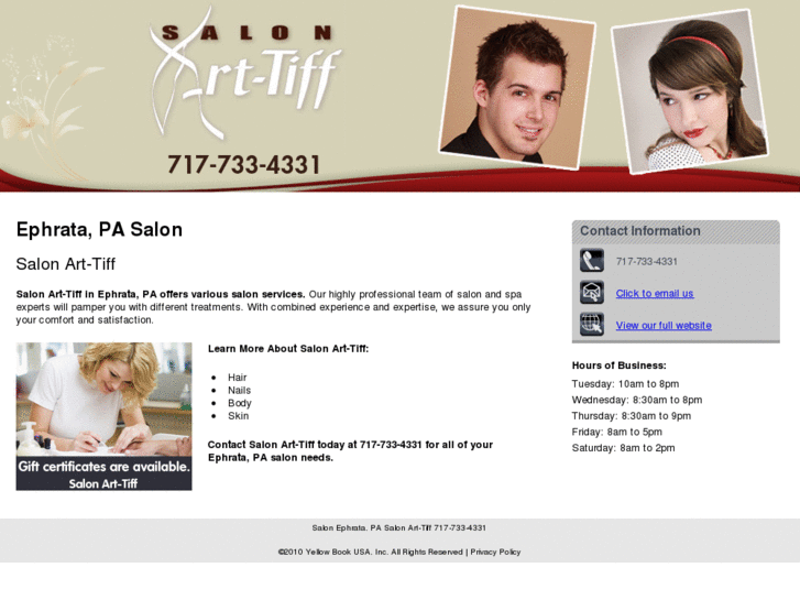 www.salonarttiffpa.com