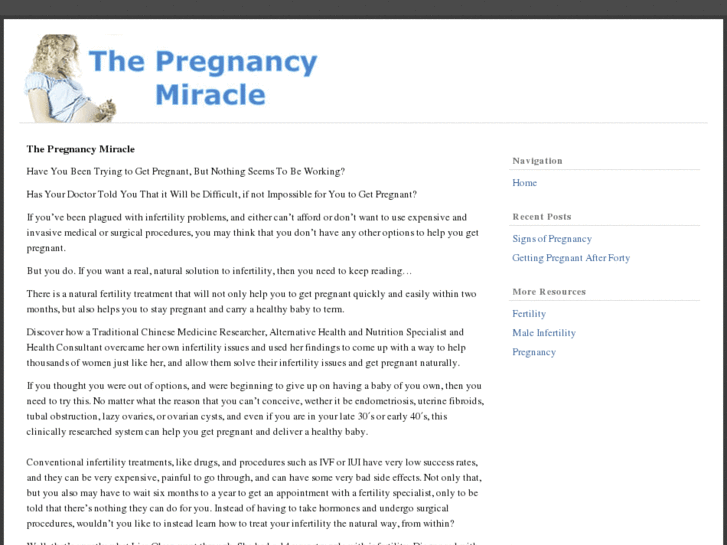 www.thepregnancymiracle.net