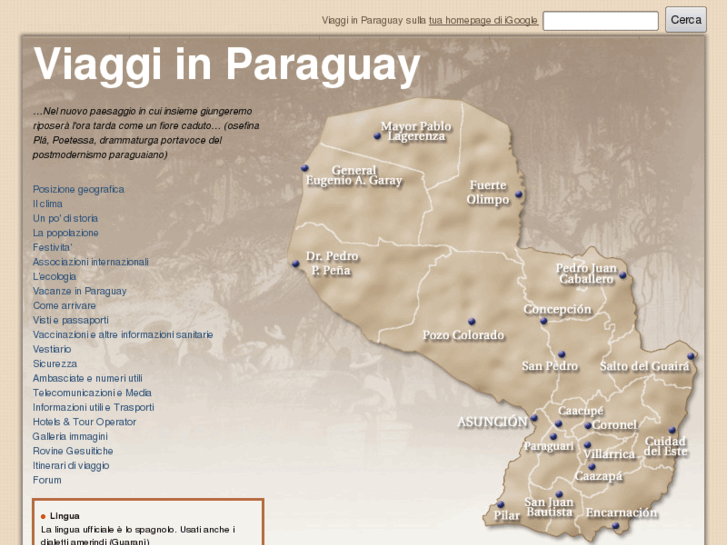 www.viaggiparaguay.it