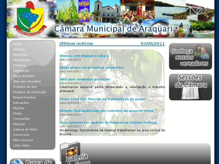 www.camaraaraquarisc.com.br