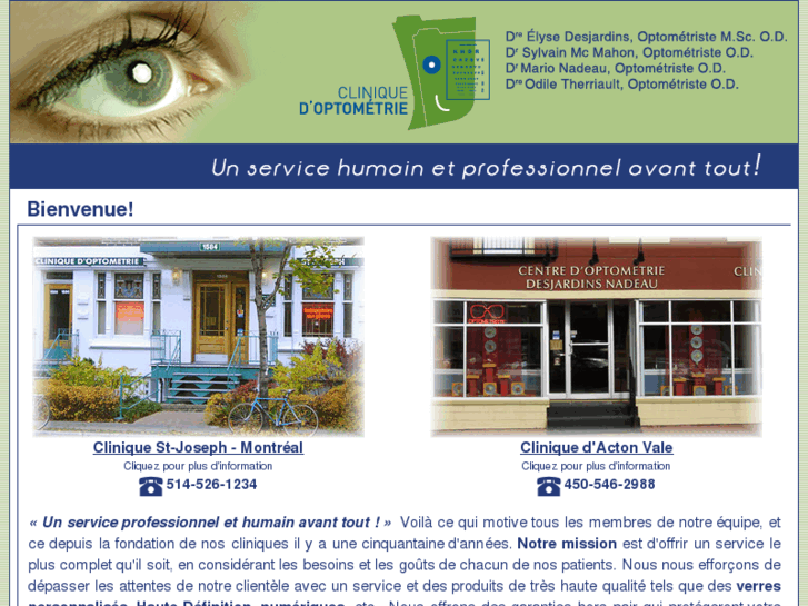 www.cliniqueoptometrie.com