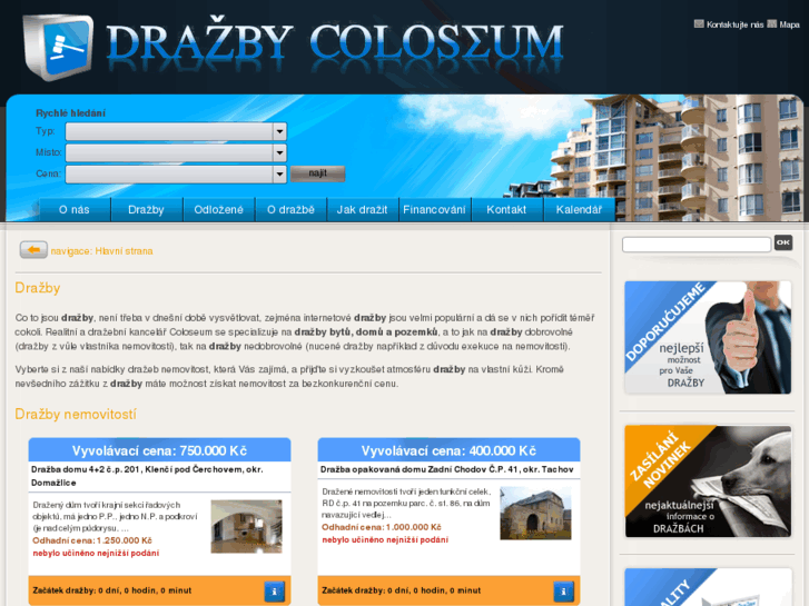 www.drazbycoloseum.cz