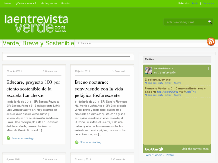 www.laentrevistaverde.com