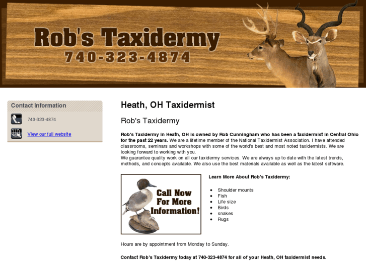 www.taxidermistheathoh.com