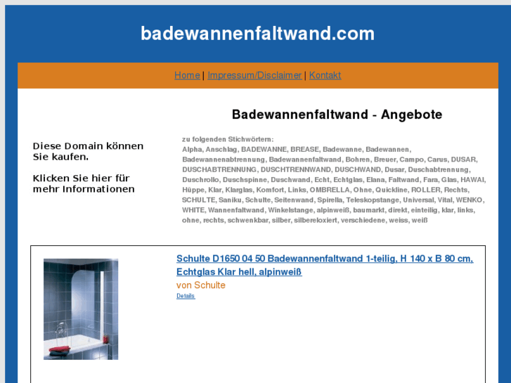 www.badewannenfaltwand.com